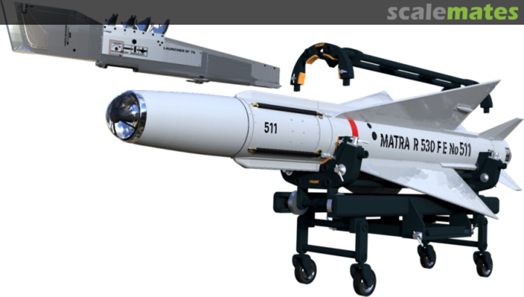 Boxart MATRA R530 WITH LAUNCHER FOR MIRAGE III / IIIE AND CART 285 Tecnikit