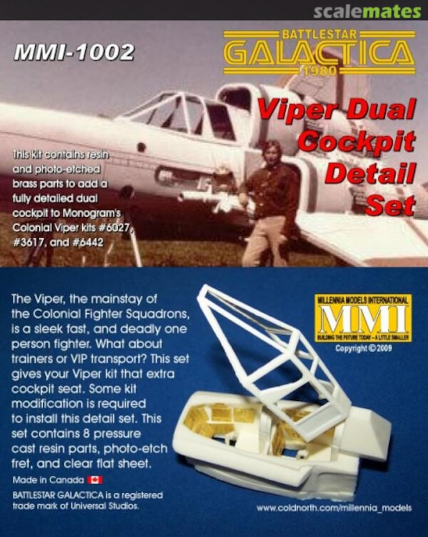 Boxart Viper Dual Cockpit Detail Set MMI-1002 Millennia Models International Boxart Viper Dual Cockpit Detail Set MMI-1002 Millennia Models International