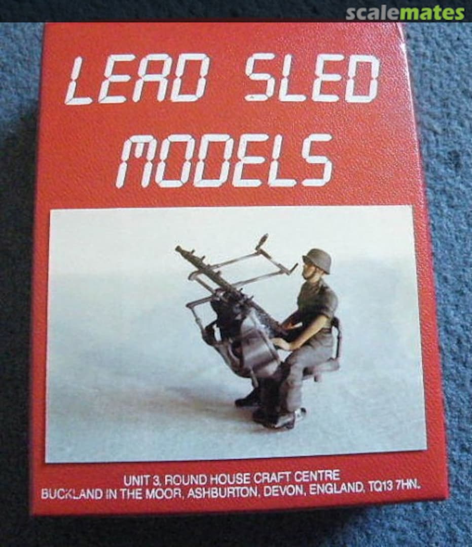 Boxart MG 34 Twin AA Zwillingssockellafette (ZwiSoLa) LS3503 Lead Sled Models