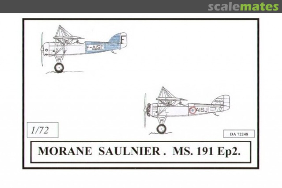 Boxart Morane Saulnier MS.191 Ep2 DA 72248 Dujin