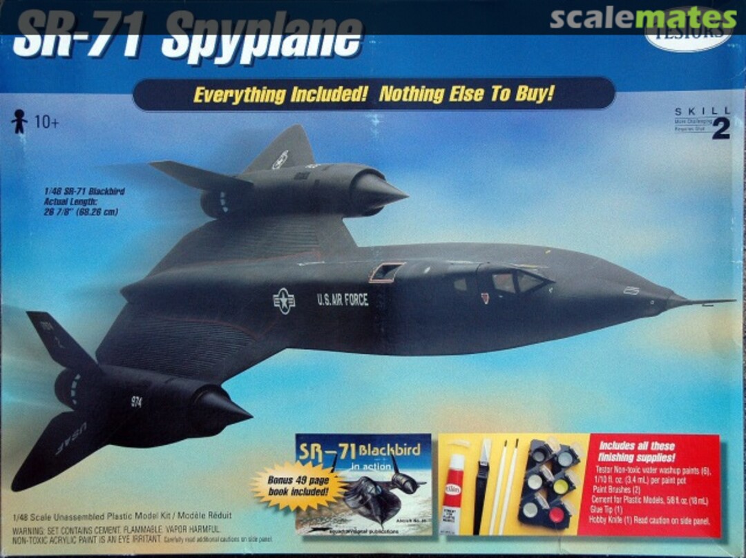 Boxart SR-71 Spyplane 4061 Testors Boxart SR-71 Spyplane 4061 Testors