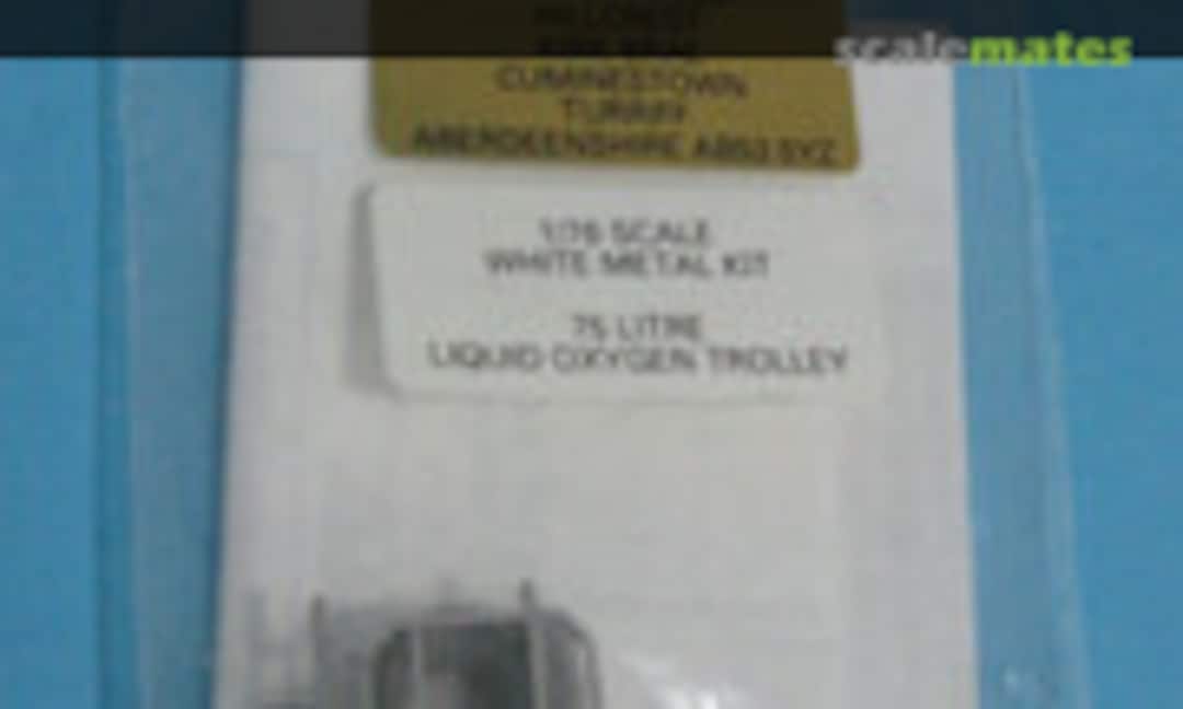 1:76 75Ltr Liquid Oxygen Trolley (B.W. Models )