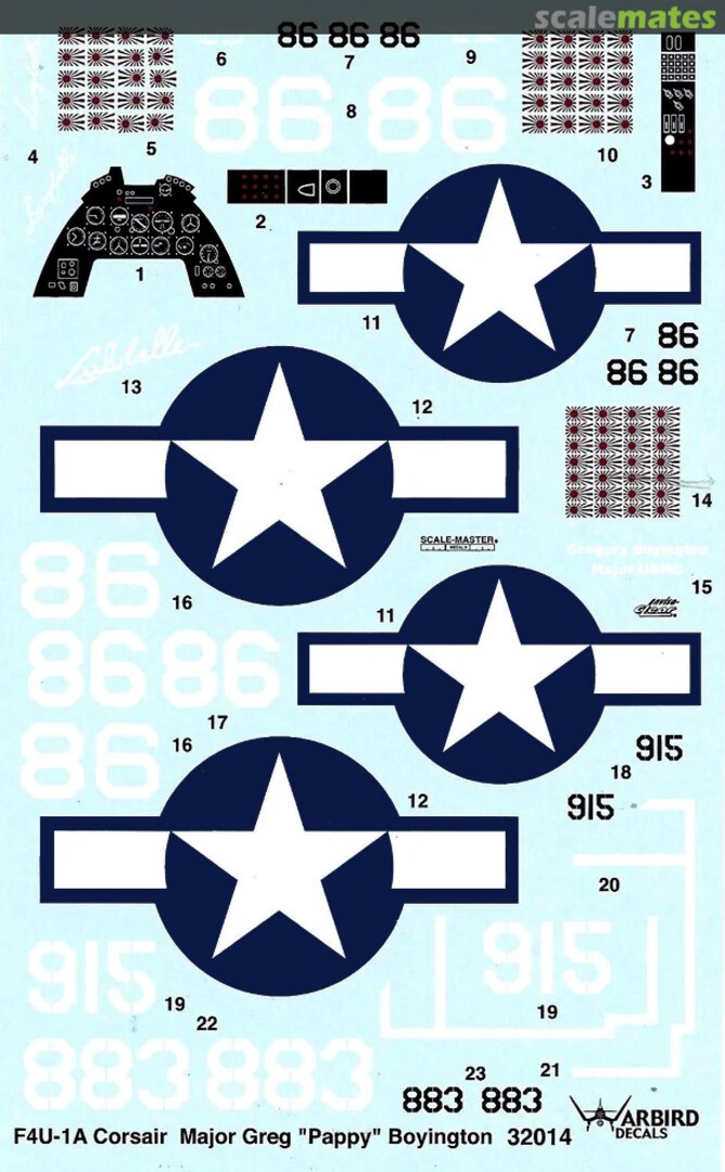 Boxart F4U-1A Corsair 32014 Warbird Decals Boxart F4U-1A Corsair 32014 Warbird Decals