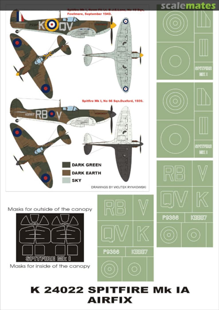 Boxart Spitfire Mk IA K24022 Montex Boxart Spitfire Mk IA K24022 Montex