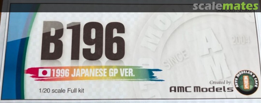 Boxart Benetton B196 AMC-0037 Auto Modeler's Cafe Boxart Benetton B196 AMC-0037 Auto Modeler's Cafe