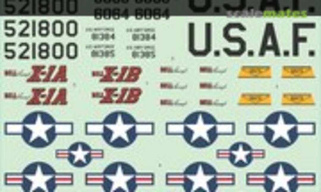 1:144 Bell X-1, X-1A, X-1B and B29 ‘Stork’ (Custom Hobby Decals WS-000608-S144-R1) WS-000608-S144-R1