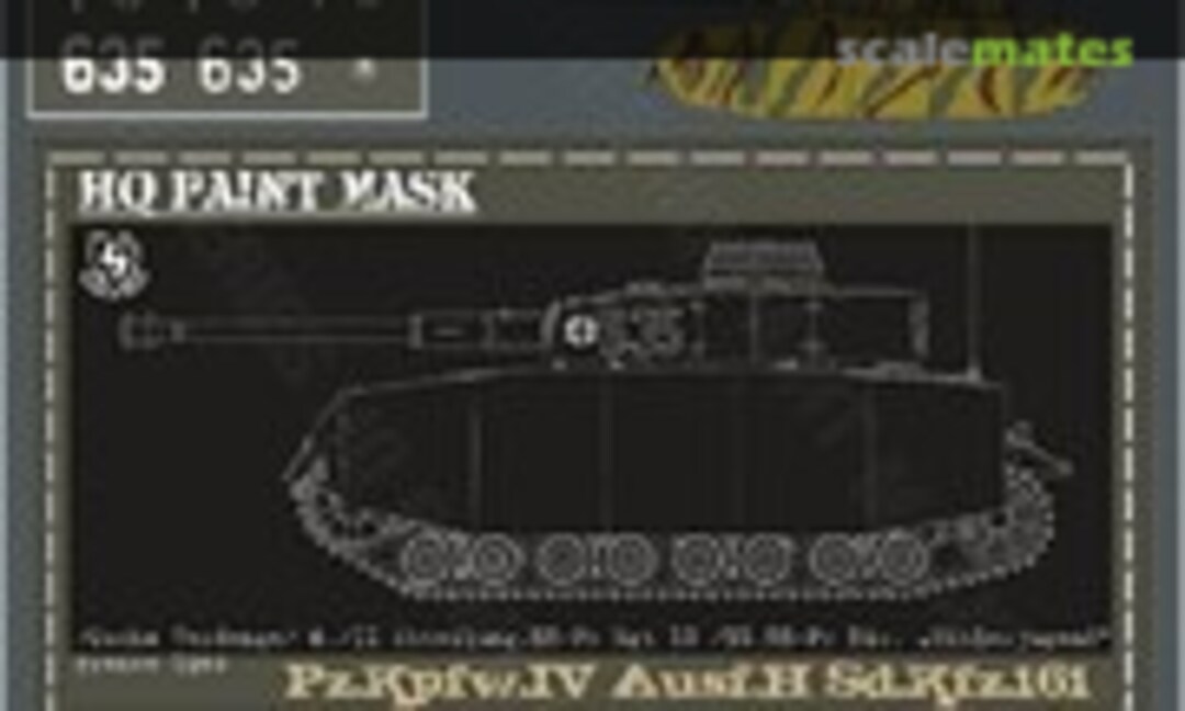 1:16 Pz.Kpfw.IV Ausf.H 6./II.Abt. SS-Pz.Regt 12 12.SS-Pz.Div 'Hitlerjungend' France 1944 Paint Mask (HQ-Masks PIV 028) PIV 028