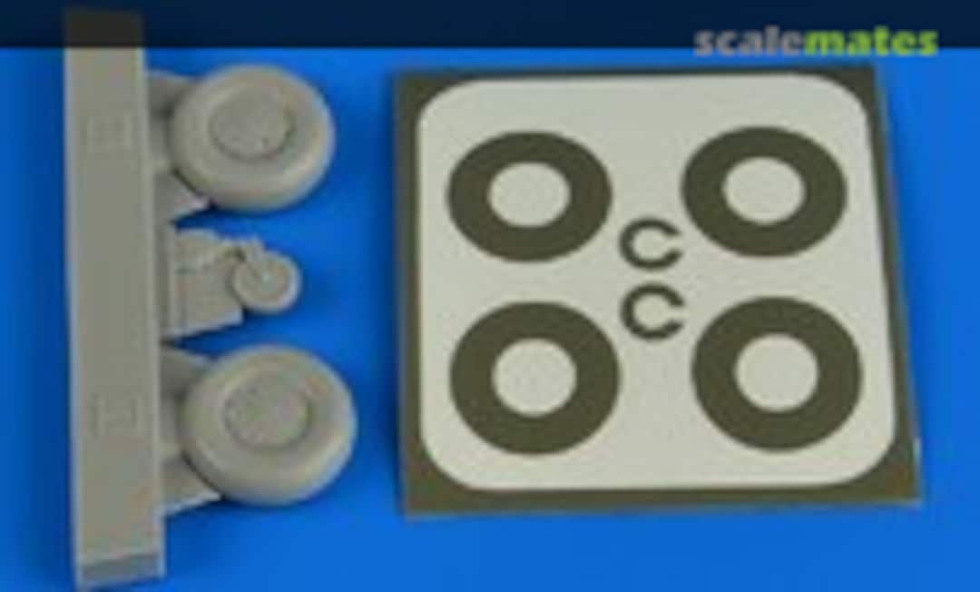 1:32 Bucker Bu 131 wheels & paint masks disc cover (Aires 2226) 2226