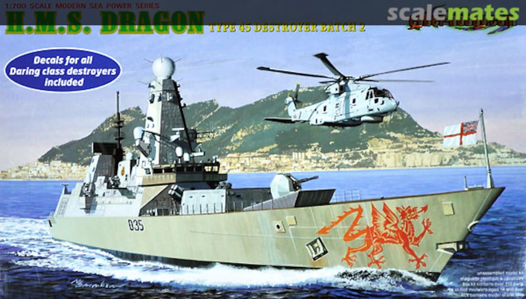 Boxart H.M.S. Dragon Type 45 Destroyer Batch 2 7109SP Cyber Hobby