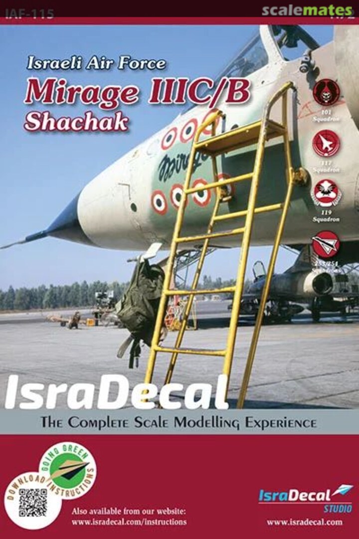 Boxart Mirage IIIC/B Shachak IAF-115 IsraDecal Studio Boxart Mirage IIIC/B Shachak IAF-115 IsraDecal Studio