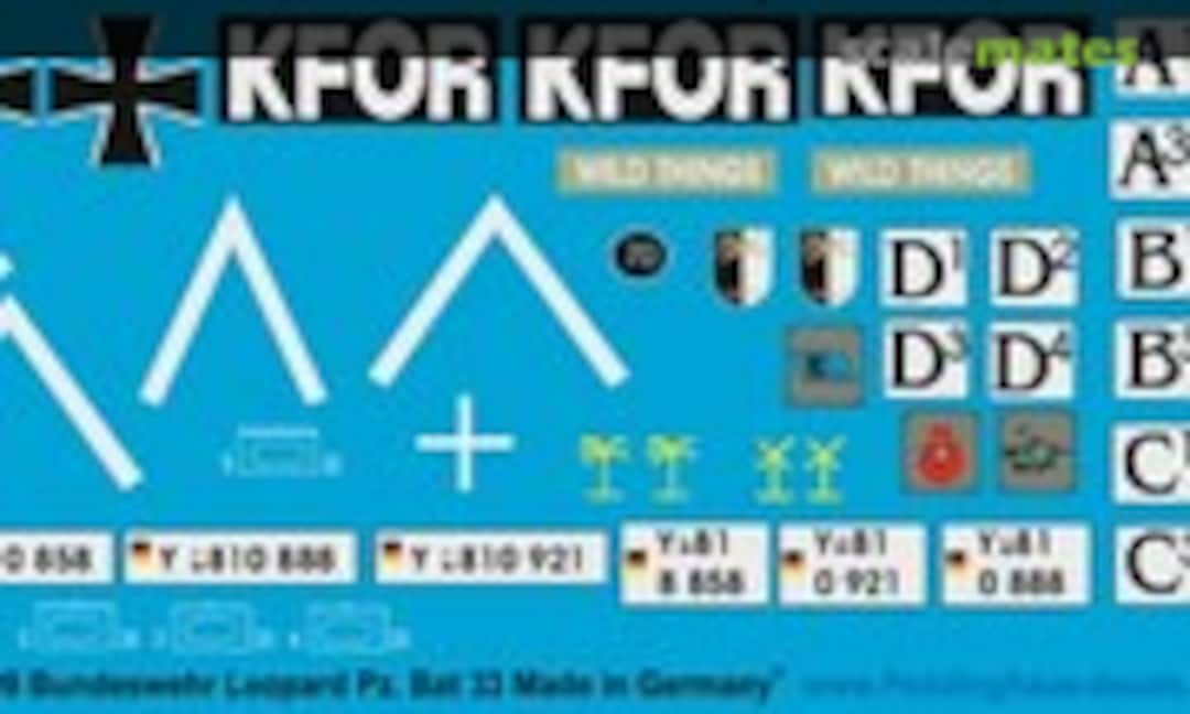 1:16 Bundeswehr Leopard A6 KFOR (Peddinghaus-Decals EP 0999) EP 0999