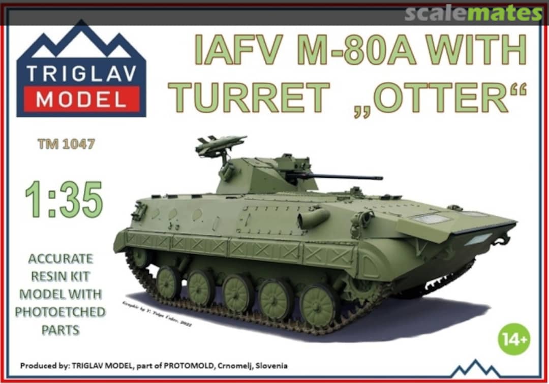Boxart IAFV M-80A with Turret "Otter" TM 1047 Triglav model Boxart IAFV M-80A with Turret "Otter" TM 1047 Triglav model