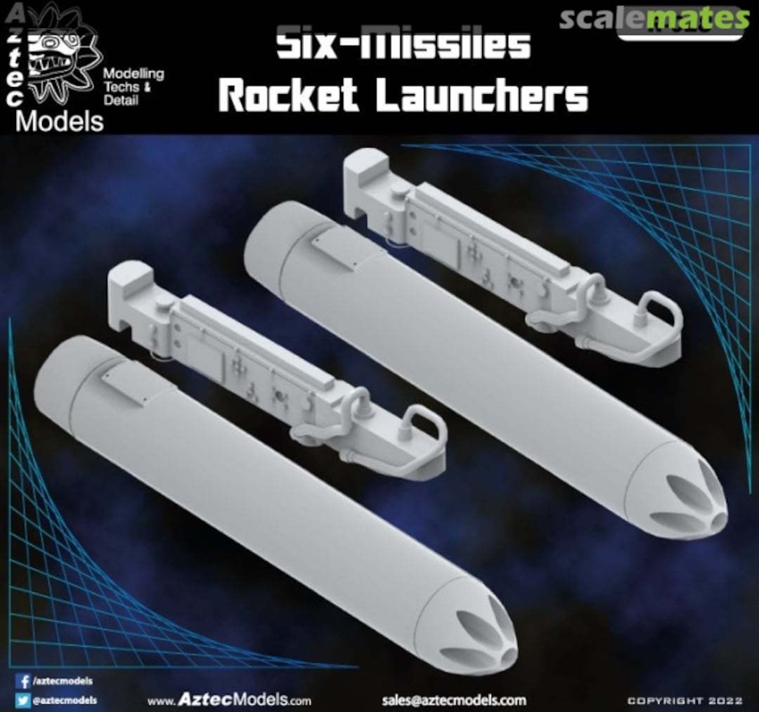 Boxart LAU-32 Rocket Launcher set (2 with racks) R48-018 Aztec Models Boxart LAU-32 Rocket Launcher set (2 with racks) R48-018 Aztec Models