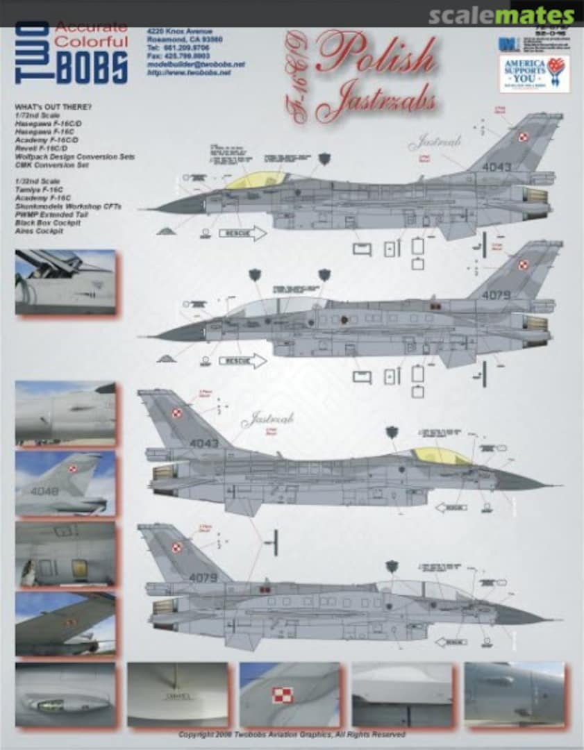 Boxart F-16C/D polish Jastrzabs 32-46 TwoBobs Aviation Graphics