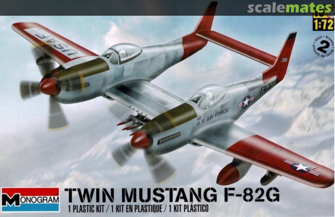 Boxart Twin Mustang F-82G 5257 Monogram Boxart Twin Mustang F-82G 5257 Monogram