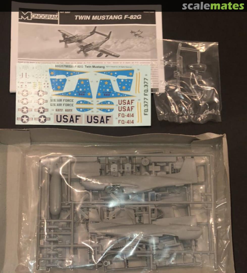 Contents Twin Mustang F-82G 5257 Monogram Contents Twin Mustang F-82G 5257 Monogram