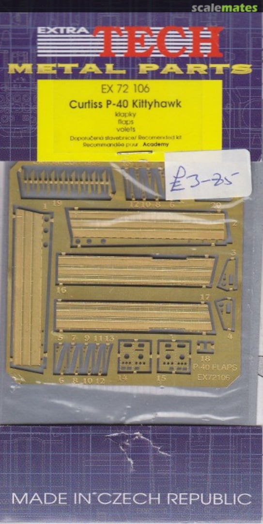 Boxart Curtiss P-40 Kittyhawk EX 72106 Extratech Boxart Curtiss P-40 Kittyhawk EX 72106 Extratech
