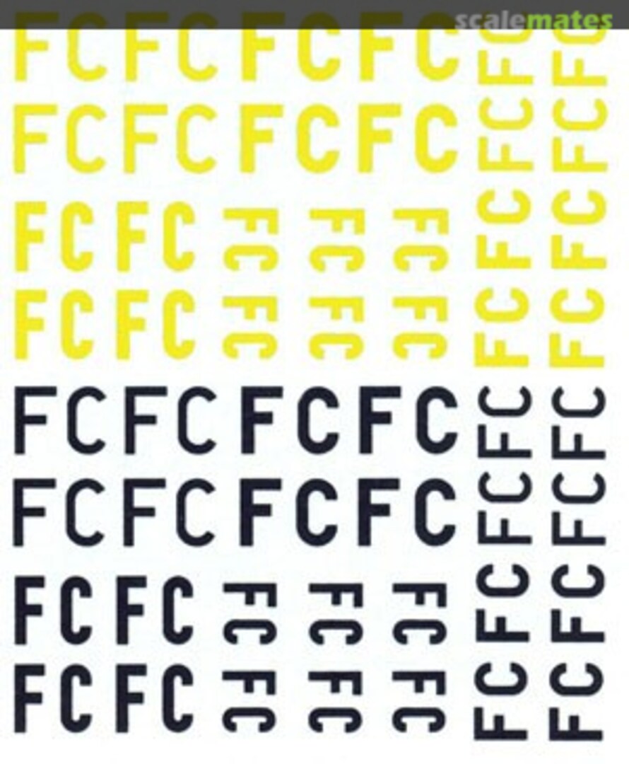 Boxart Forsokscentralen FC Letters (Yellow & Black) RBD7202 Maestro Models Boxart Forsokscentralen FC Letters (Yellow & Black) RBD7202 Maestro Models