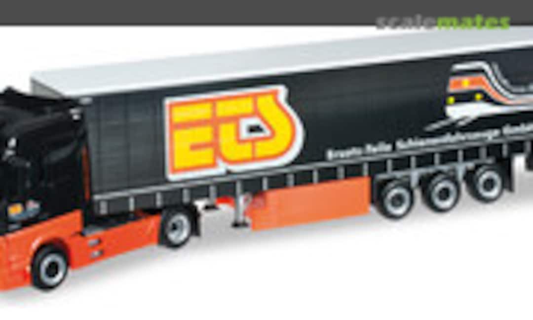 Mercedes-Benz Actros Bigspace Gardinenplanen-Sattelzug &quot;Ersatzteile Schienenfahrzeuge GmbH&quot; (Herpa 914697)