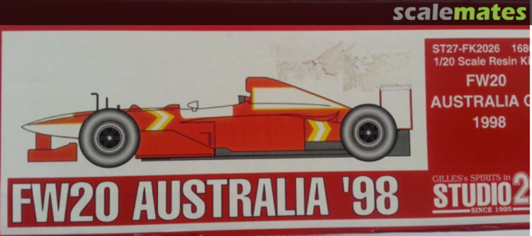 Boxart Williams FW20 Australian GP '98 ST27-FK2026 Studio27 Boxart Williams FW20 Australian GP '98 ST27-FK2026 Studio27
