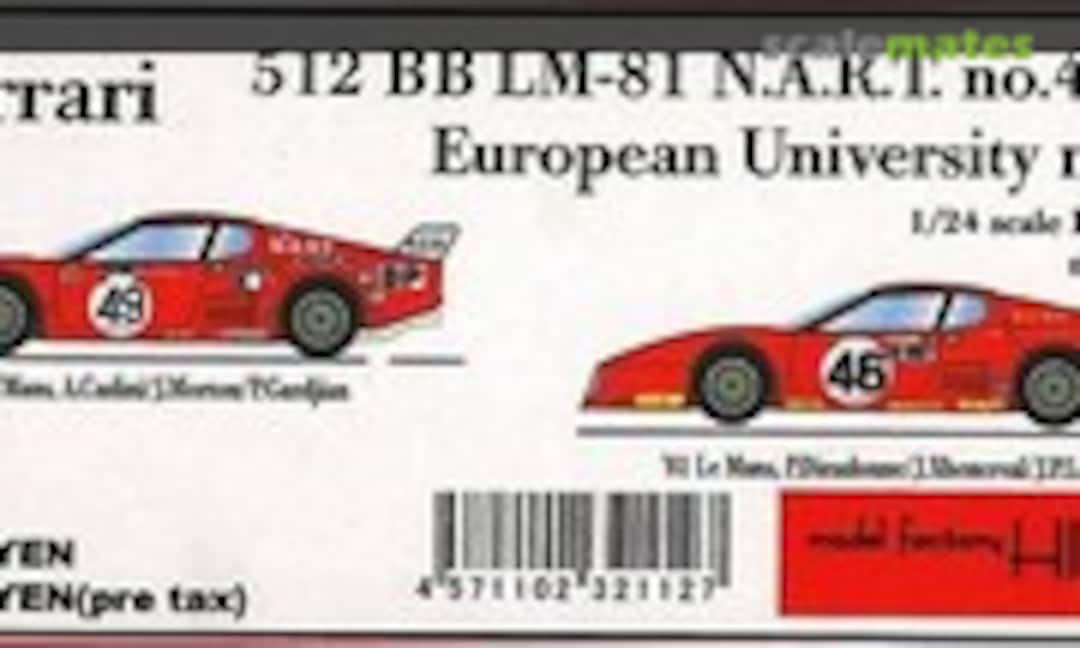 Ferrari 512 BB (Model Factory Hiro K-112)