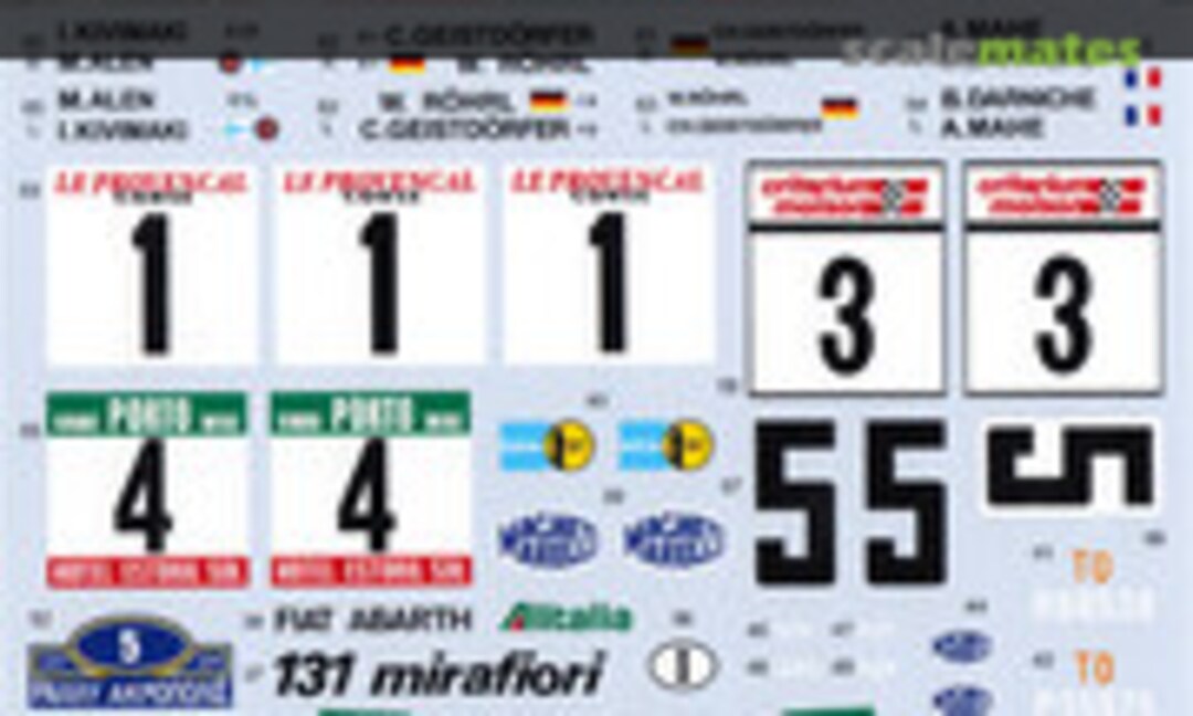 1:20 Fiat 131 Abarth Rally 1978 "Alitalia" (Studio27 ST27-DC1239)