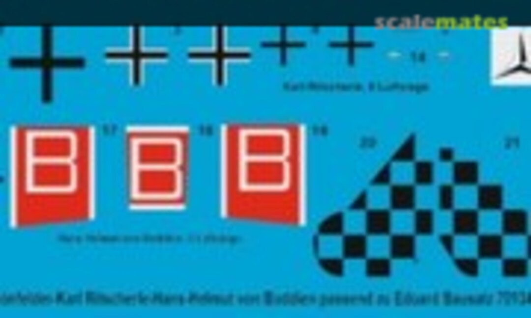 1:72 Fokker D.VII OAW Mid production Kurt Schönfelder - Hans Helmut von Boddien - Karl Ritscherele (Peddinghaus-Decals 72 3793) 72 3793