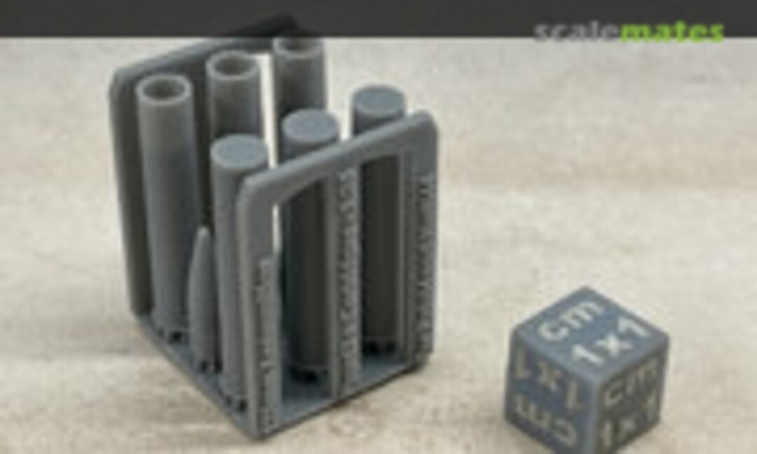 1:35 Ammo - 128mm for Pak44 gun - Pzgr 43 - 10 pieces (EMP3d 35040423) 35040423