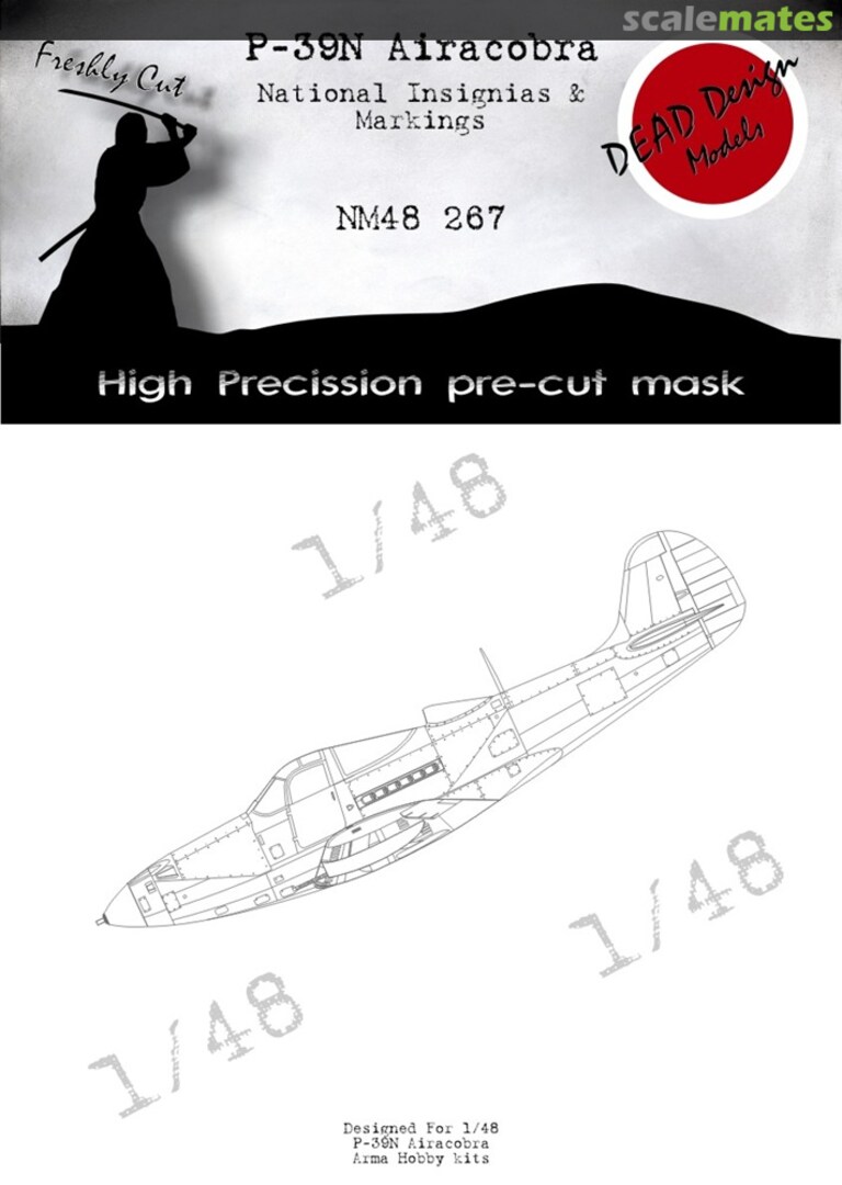 Boxart P-39N Airacobra - national insignias & markings NM48267 DEAD Design Models Boxart P-39N Airacobra - national insignias & markings NM48267 DEAD Design Models