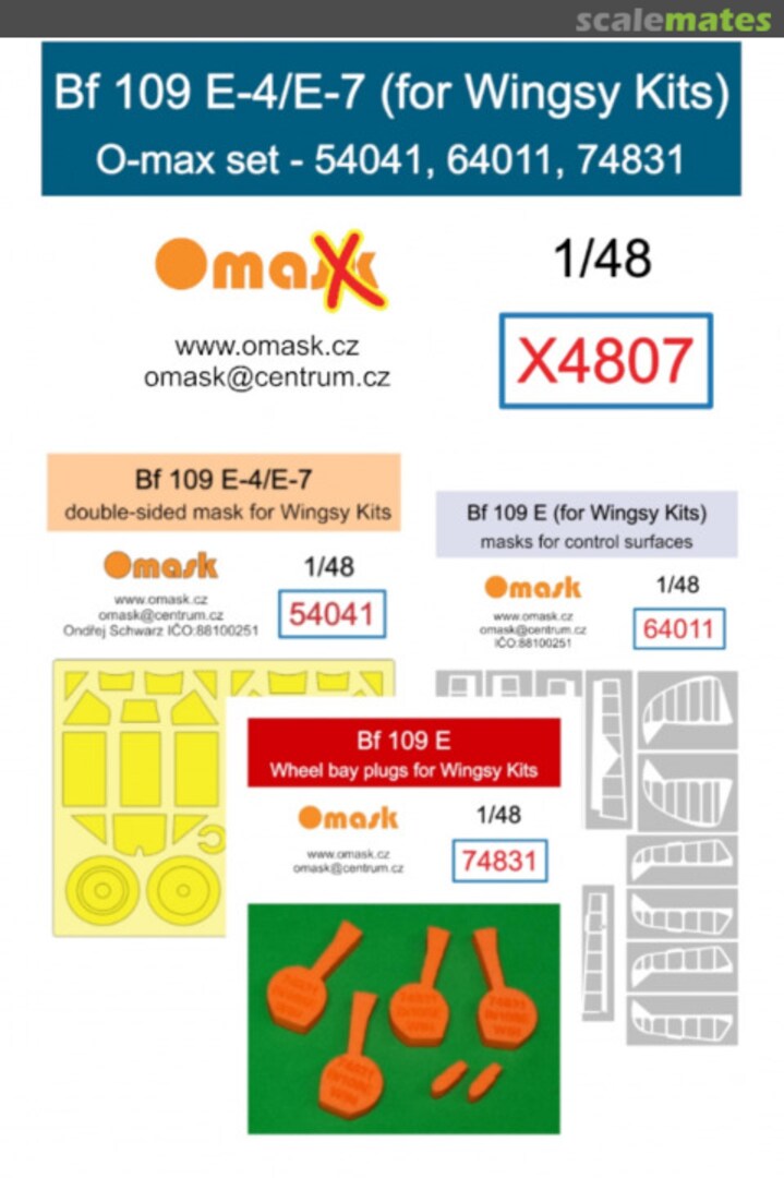 Boxart Bf 109 E-4/E-7 O-Max Set (For Wingsy Kits) X4807 Omask Boxart Bf 109 E-4/E-7 O-Max Set (For Wingsy Kits) X4807 Omask