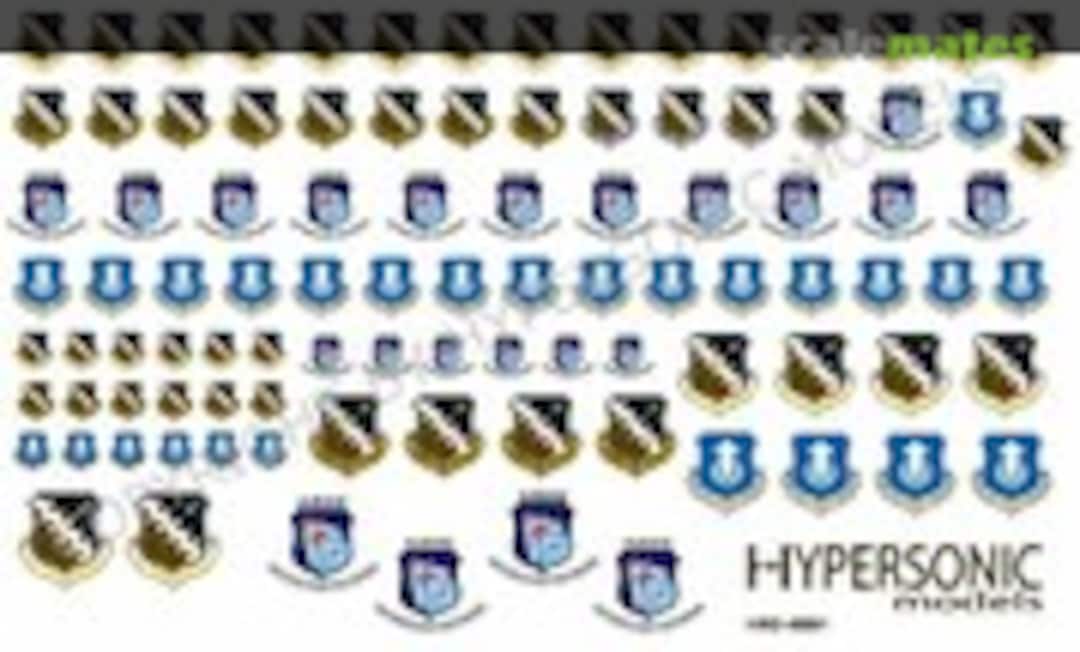 1:48 Edwards AFB shields/badges (Hypersonic Models HMD 48001) HMD 48001