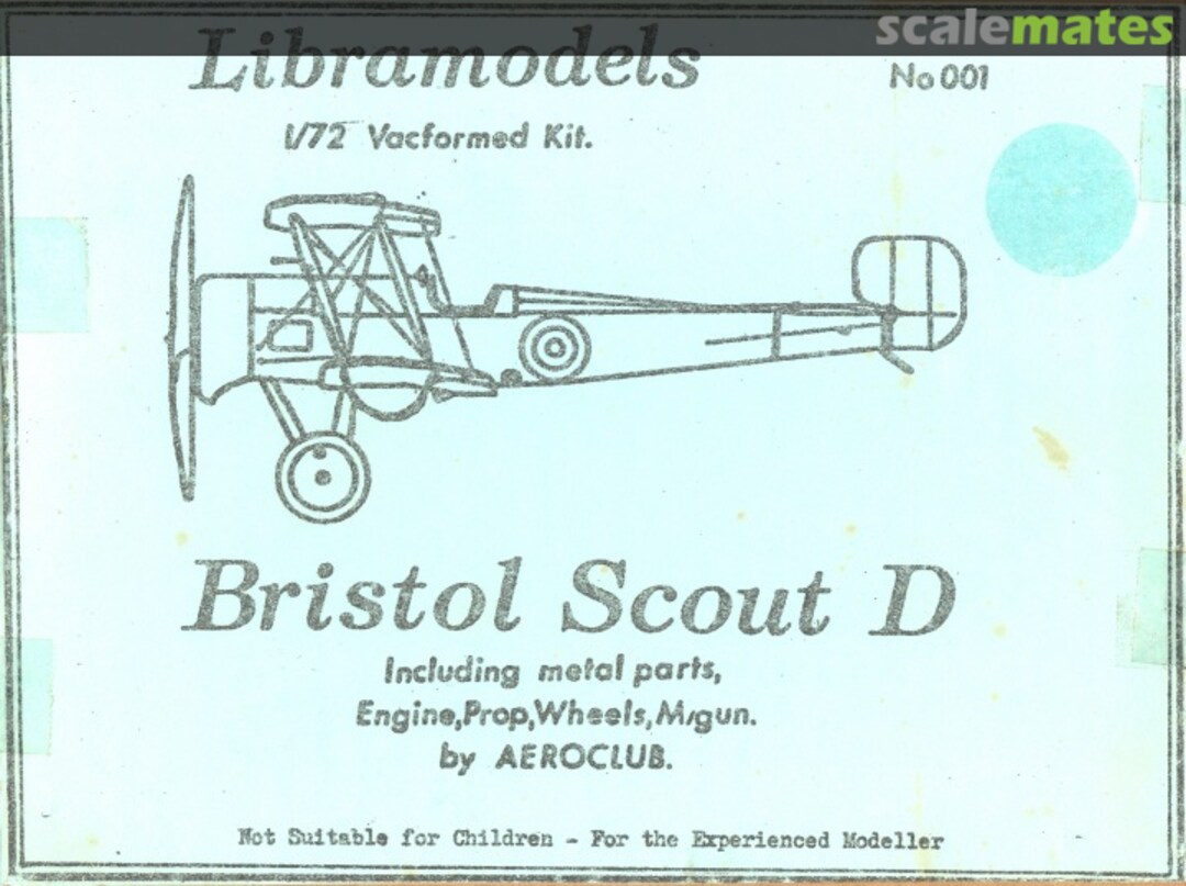 Boxart Bristol Scout D 001 Libramodels Boxart Bristol Scout D 001 Libramodels