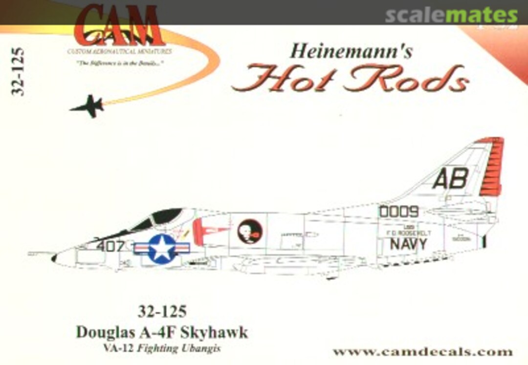 Boxart 32125 Decals A-4F Skyhawk VA-12 Fighting Ubangis 32125 CAM Boxart 32125 Decals A-4F Skyhawk VA-12 Fighting Ubangis 32125 CAM