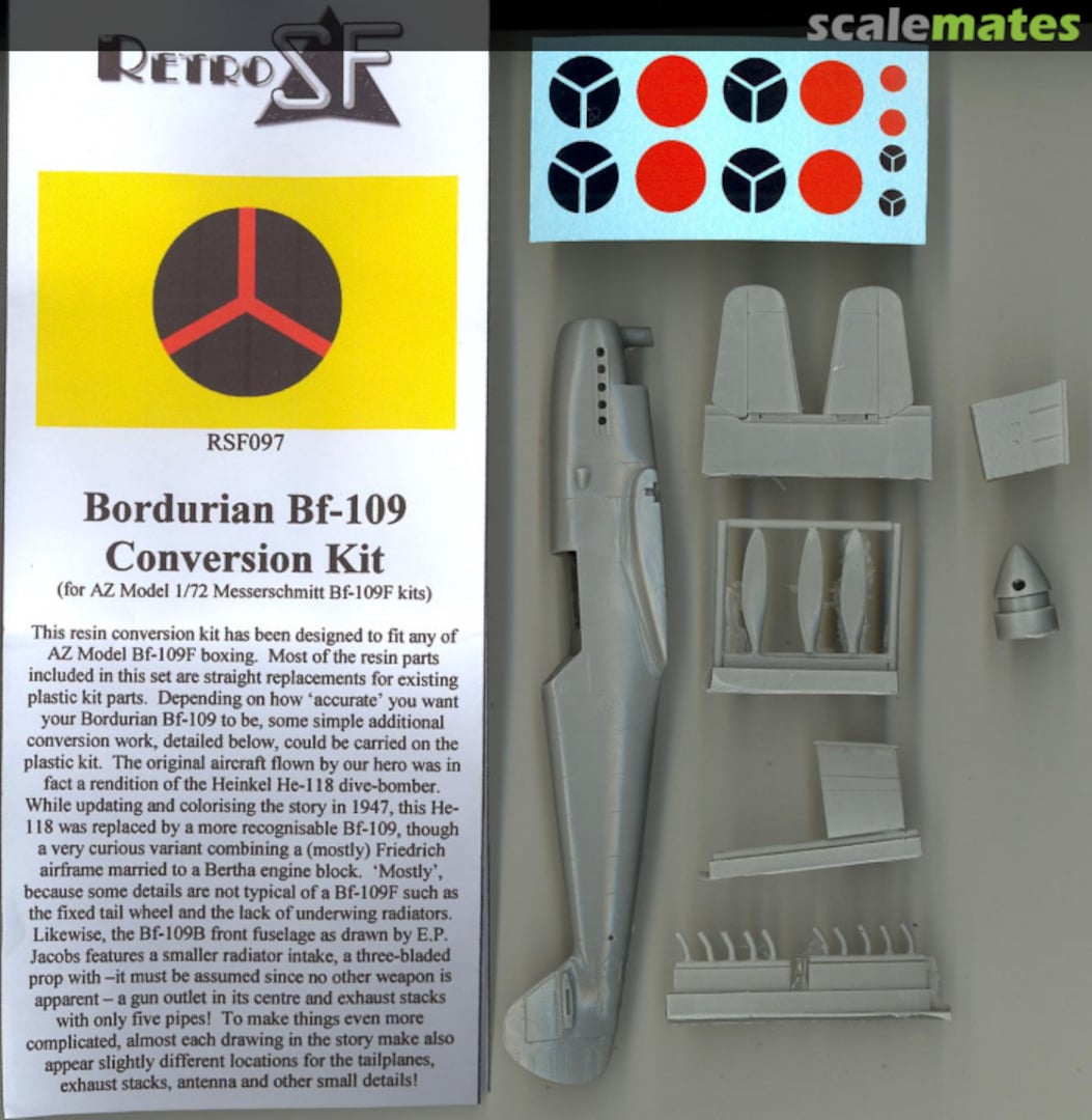 Boxart Bordurian Bf-109 RSF097 RetroSF Boxart Bordurian Bf-109 RSF097 RetroSF