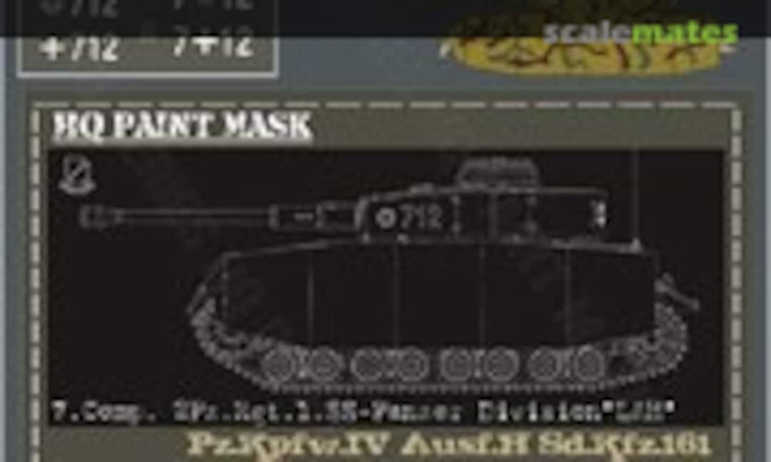 1:16 Pz.Kpfw.IV Ausf.H 7.Komp 2.Pz.Rgt. 1.SS-Pz.Div. LAH Paint Mask (HQ-Masks PIV 030) PIV 030