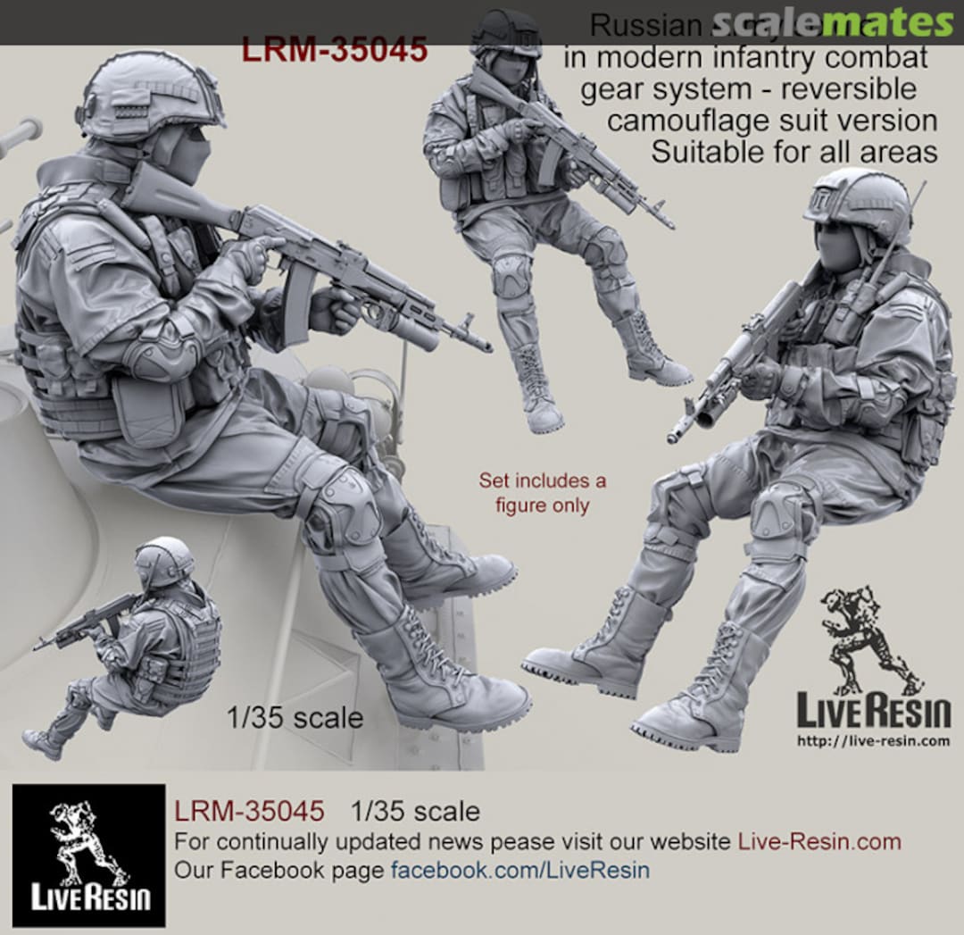 Boxart Army soldier in modern infantry combat gear system, set 7. LRM-35045 Live Resin Boxart Army soldier in modern infantry combat gear system, set 7. LRM-35045 Live Resin
