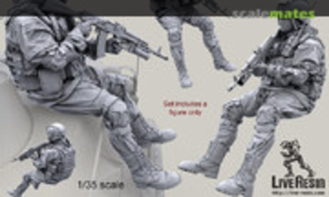 1:35 Army soldier in modern infantry combat gear system, set 7. (Live Resin LRM-35045) LRM-35045