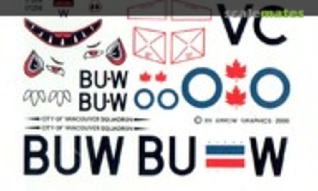 1:72 De Havilland Vampire Fighter, Mk III (Arrow Graphics C-66-72) C-66-72