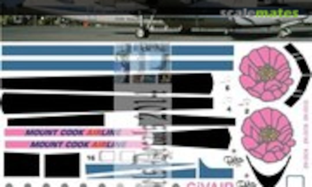 1:144 NZ Ministry of Transport Calibration Flt F27 schemes (Oldmodels Decals OMD0156) OMD0156