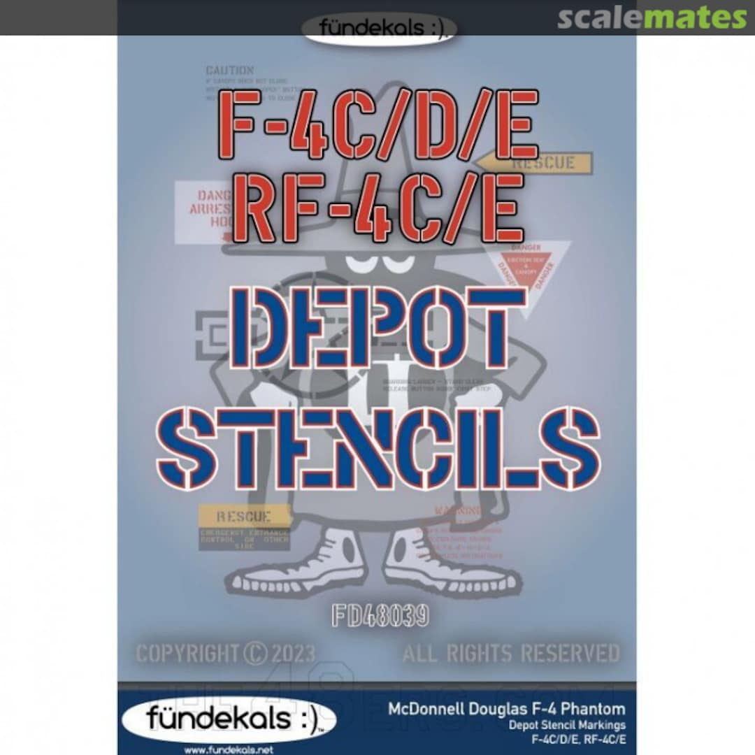 Boxart F-4 PHANTOM DEPOT STENCILS FD48039 fündekals Boxart F-4 PHANTOM DEPOT STENCILS FD48039 fündekals