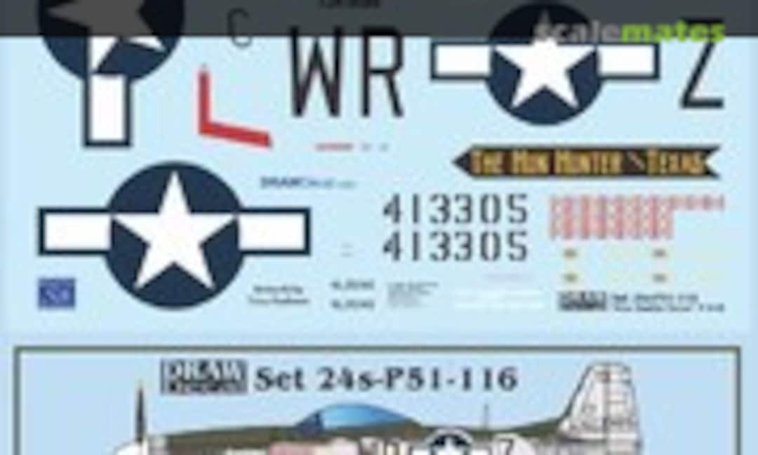 1:24 “The Hun Hunter Texas” P-51D (Draw Decal 24-P51-116) 24-P51-116