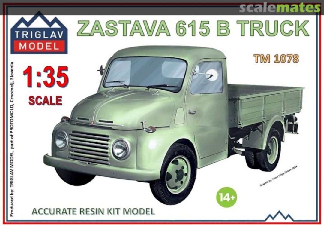 Boxart Zastava 615 B Truck TM 1078 Triglav model Boxart Zastava 615 B Truck TM 1078 Triglav model