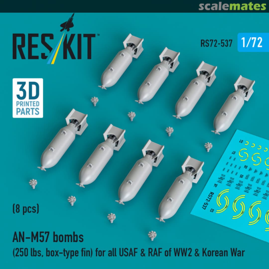 Boxart AN-M57 bombs RS72-0537 ResKit Boxart AN-M57 bombs RS72-0537 ResKit