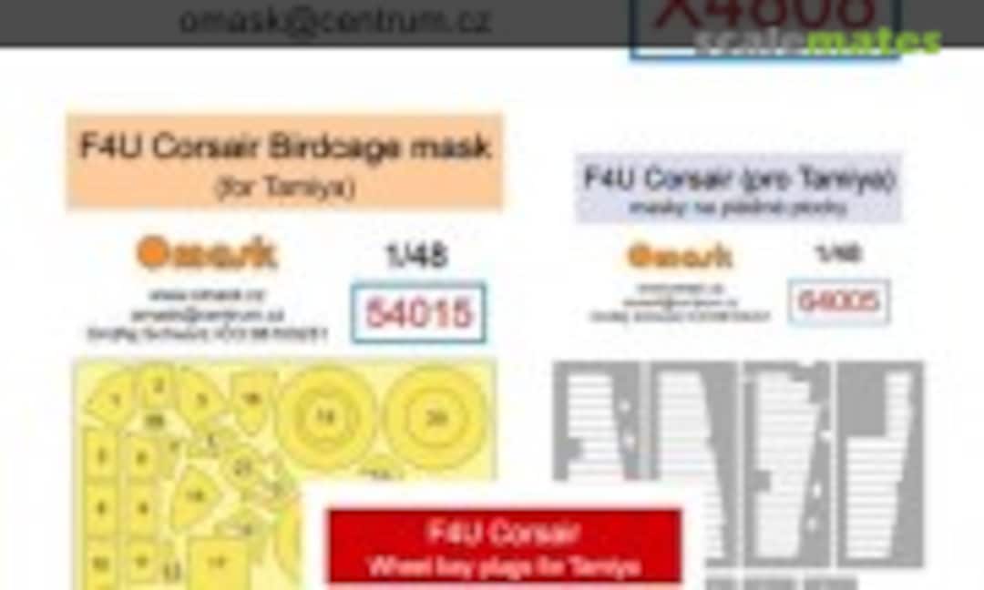 1:48 F4U Corsair Birdcage O-Max Set (For Tamiya) (Omask X4808) X4808