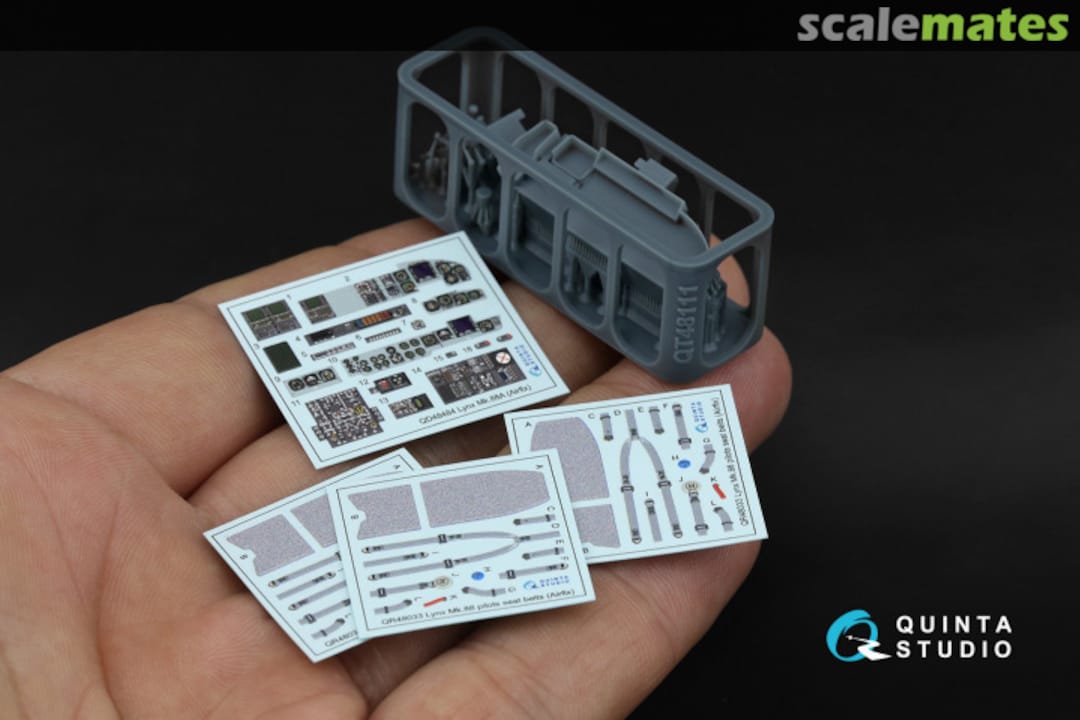 Contents Westland Lynx Mk88A interior 3D decals (with 3D resin parts) QD+48484 Quinta Studio