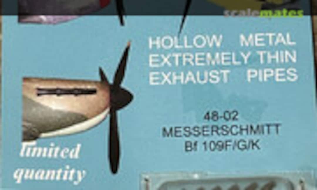 1:48 Bf 109F/G/K Exhaust (Moskit 48-02)