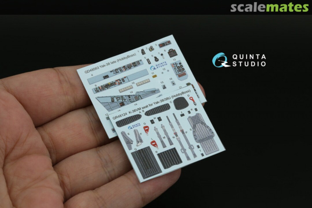 Contents Yak-38 Forger (Late) interior 3D decals QD48563 Quinta Studio Contents Yak-38 Forger (Late) interior 3D decals QD48563 Quinta Studio