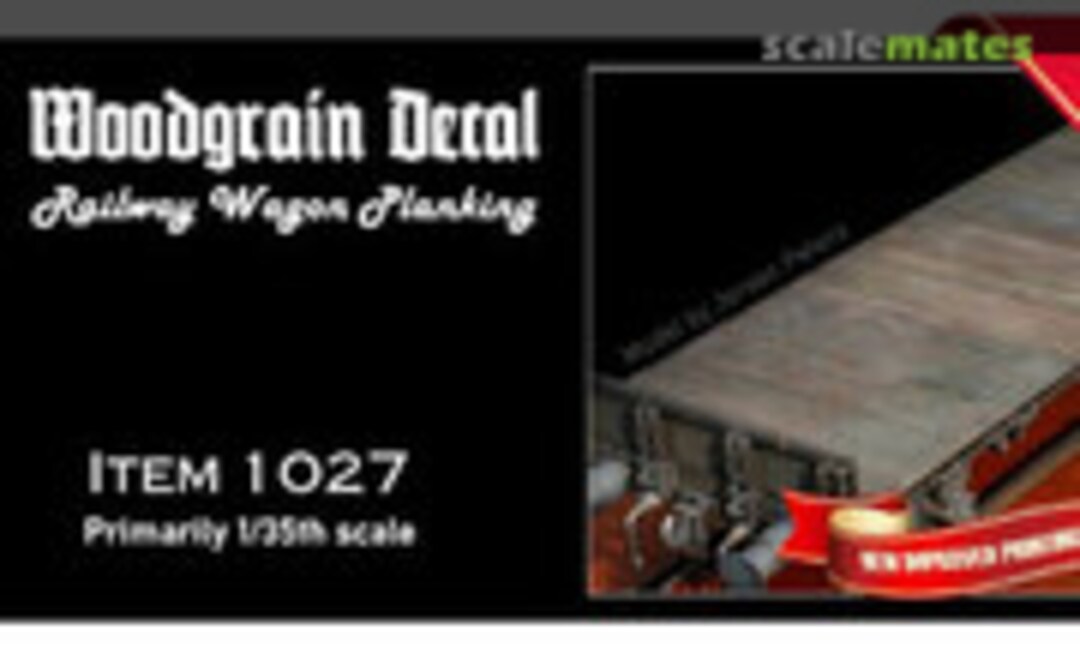 1:35 Wood Grain Decals - Railway Wagon Planking (Uschi van der Rosten 1027)