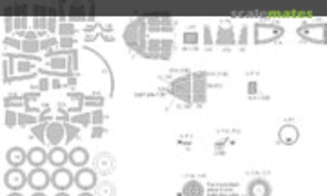 1:72 Tu-16K-26 Badger G / Chinese H-6 BASIC kabuki masks (New Ware NWAM0237) NWAM0237