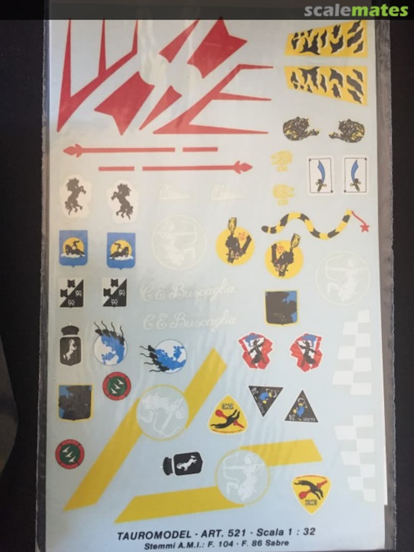 Boxart Stemmi A.M.I. (Squadron Badges) 32-521 Tauro Model Boxart Stemmi A.M.I. (Squadron Badges) 32-521 Tauro Model